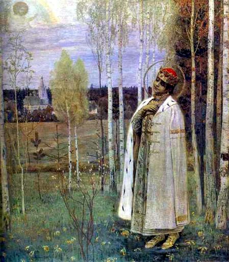 Mikhail Nesterov (1862-1942): Tsarevitsj Demetrius (1899)