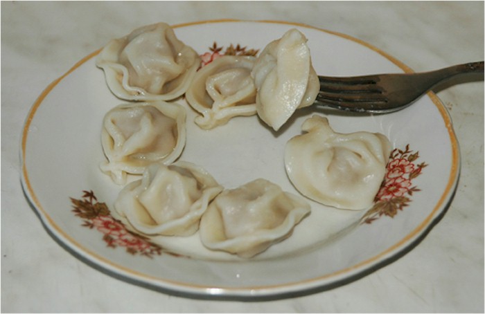 Delicious pelmeni