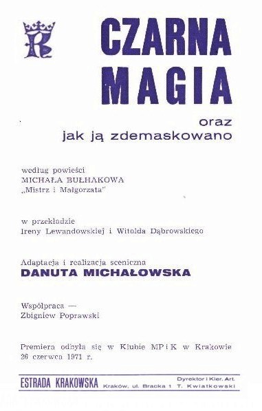 Czarna magia, Katowice (1973)