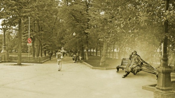 Bulgakov on his bench