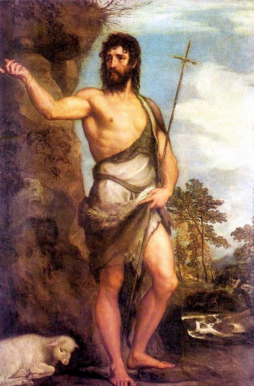 Johannes de Doper door Titiaan