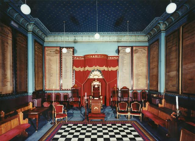 Intérieur typique d'une loge